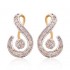 Beautifully Crafted Diamond Pendant Set with Matching Earrings in 18k gold with Certified Diamonds - PD1455P